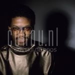 18-05-1982 Herbie Hancock at studio in Amsterdam, by order of CBS.

[keywords]Posed, Headshot, Eyecontact, Smiling[/keywords]